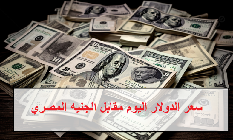 سعر الدولار اليوم مقابل الجنيه المصري