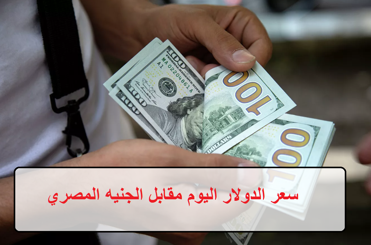 سعر الدولار اليوم مقابل الجنيه المصري